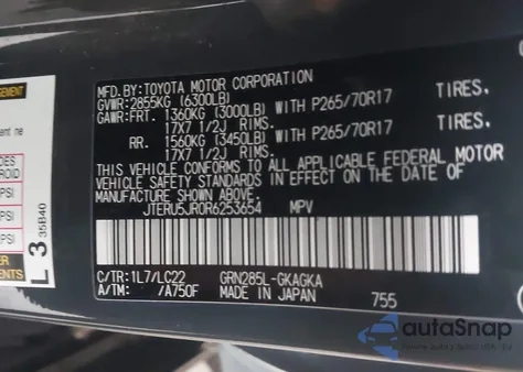 2024 Toyota 4Runner Trd Off Road Premium z USA, uszkodzony, nr VIN JTERU5JR0R6253654